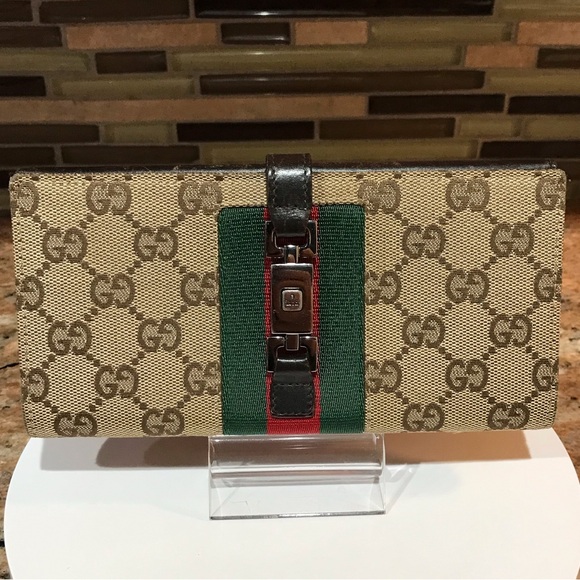 GUCCI Jackie Lock Continental Wallet ๐๐ฅ - Picture 1 of 17